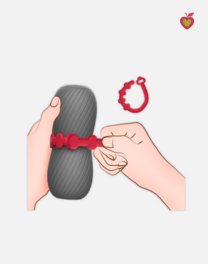 BELLA Male Masturbator in Graphite Grey by Passion Wassion, a soft and flexible adult toy designed for lifelike stimulation and effortless solo pleasure.