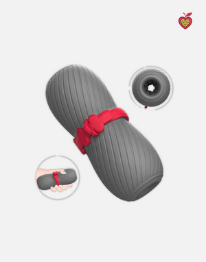 BELLA Male Masturbator in Graphite Grey by Passion Wassion, a soft and flexible adult toy designed for lifelike stimulation and effortless solo pleasure.