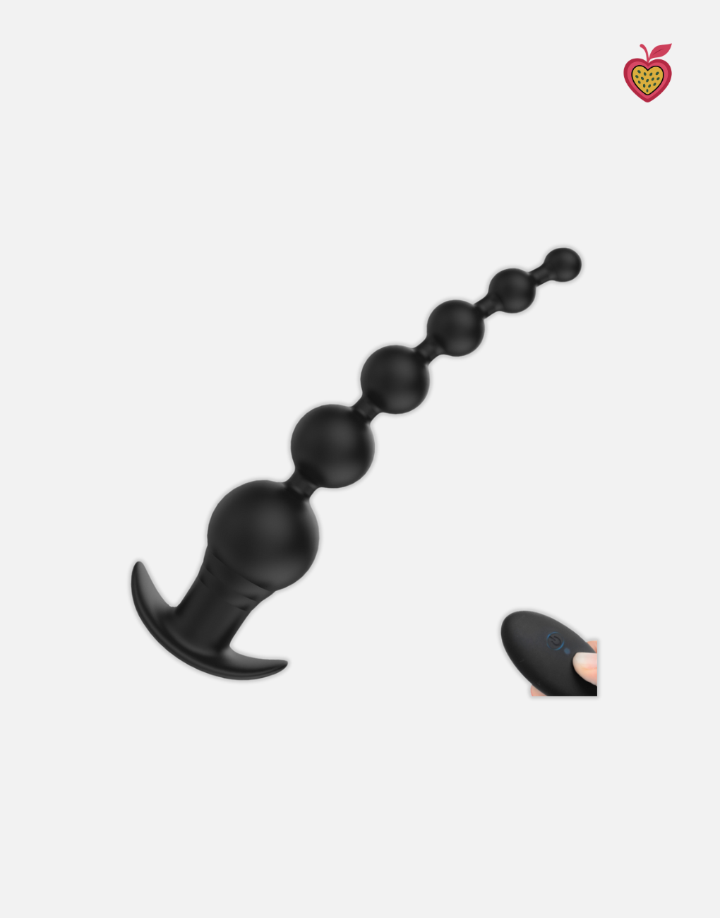 EVO Vibrating Anal Beads in Obsidian Glow by Passion Wassion, a premium body-safe adult toy designed for pleasure and comfort.