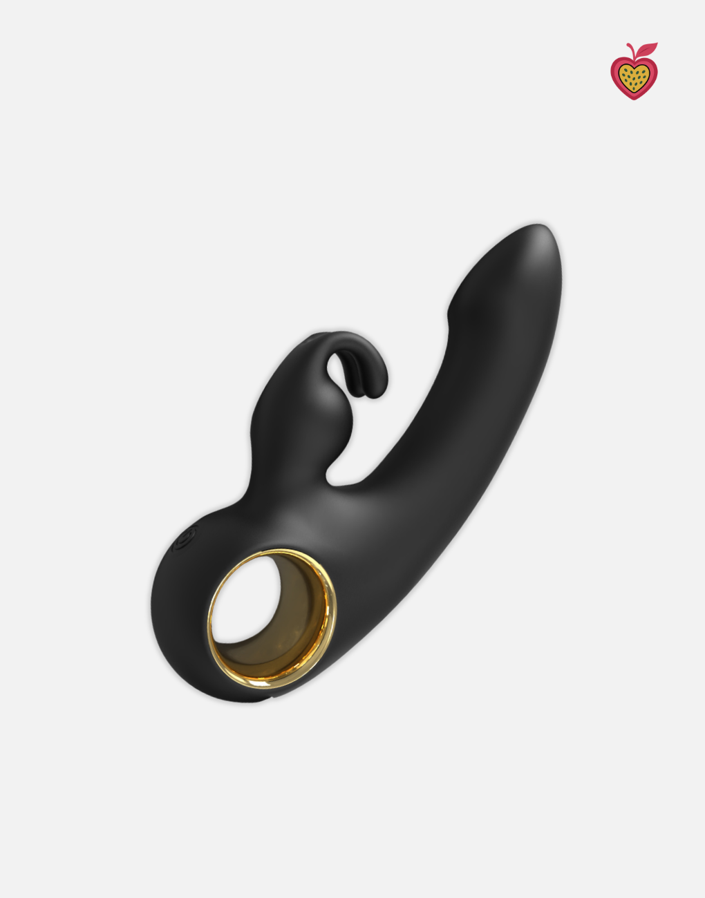 NIX Mini Rabbit Vibrator in Obsidian Glow by Passion Wassion, a compact dual-stimulation adult toy offering powerful vibrations and a sleek, travel-friendly design.