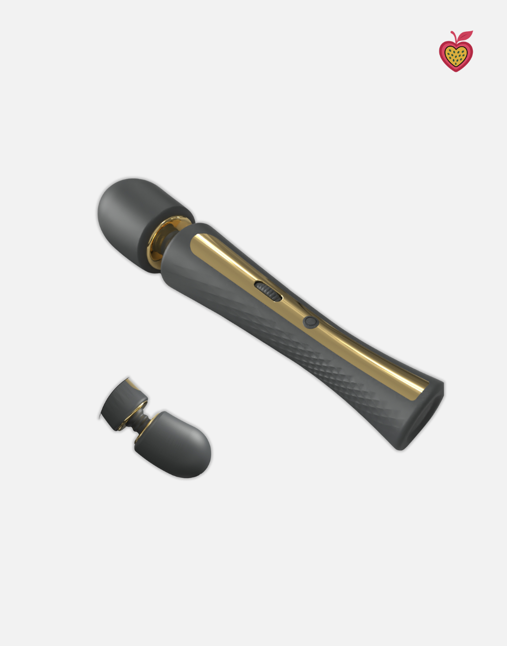 NOVA Wand Massager in Obsidian Glow by Passion Wassion, a luxurious full-body adult toy with a flexible head and deep vibrations for relaxation and pleasure.