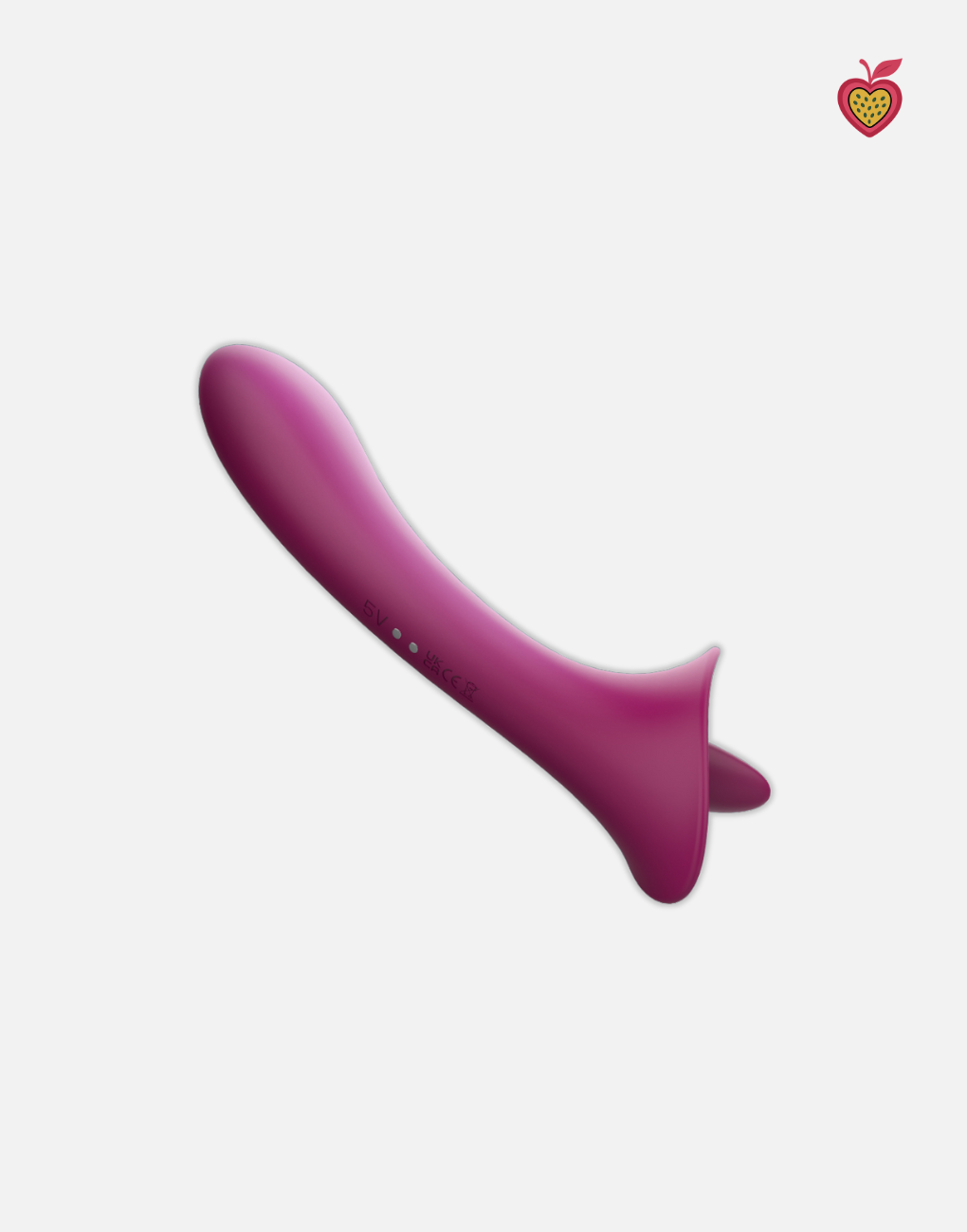 SELENE Licking Vibrator in Wine Red by Passion Wassion, an elegant adult toy designed to mimic oral sensations with soft silicone texture and rhythmic motion.