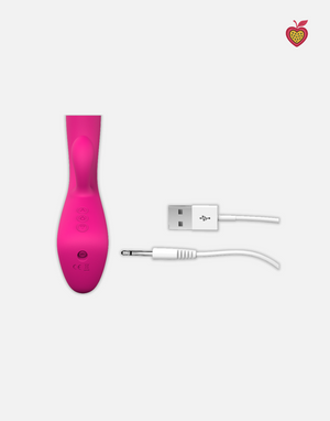 ARIA Rabbit Vibrator in Rose Magenta by Passion Wassion, a premium dual-stimulation adult toy offering deep vibrations, elegant curves, and a silky soft finish.