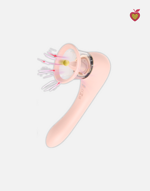 ASTRA Dual-Head Vibrator in Blush Nude by Passion Wassion, a beautifully crafted adult toy with dual vibrating heads designed for deep relaxation and pleasure.