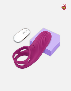 AXEL Vibrating Cock Ring in Wine Red by Passion Wassion, a premium adult toy designed to enhance stamina, intimacy, and shared pleasure for couples.