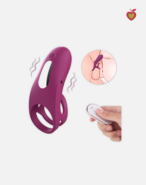 AXEL Vibrating Cock Ring in Wine Red by Passion Wassion, a premium adult toy designed to enhance stamina, intimacy, and shared pleasure for couples.