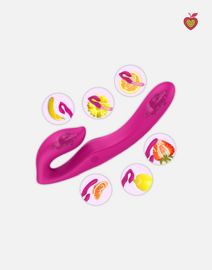 ELARA Double-Ended Vibrator in Rose Magenta by Passion Wassion, a versatile adult toy featuring dual vibration points for full-body pleasure and intimate exploration.