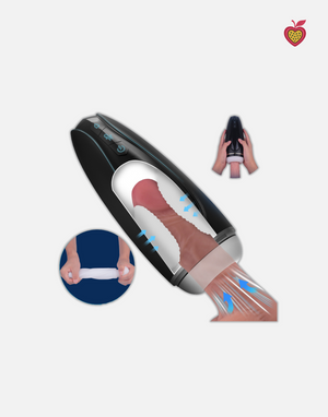 EMMA Male Masturbator in Obsidian Glow by Passion Wassion, a premium vibrating adult toy designed for intense solo pleasure with a realistic feel.