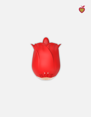 FLEUR Rose Vibrator in Rose Red by Passion Wassion, a romantic and elegant adult toy inspired by the beauty of a blooming rose, crafted for intimate pleasure.