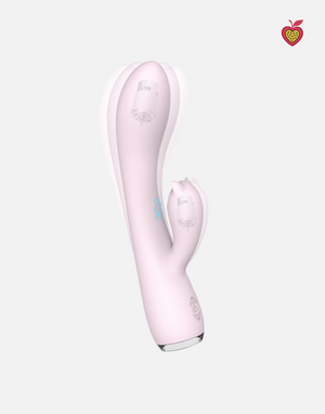 LUCA Rabbit Vibrator in Candy Pink by Passion Wassion, a beautifully crafted dual-stimulation adult toy designed to bring powerful vibrations and gentle elegance to every moment.
