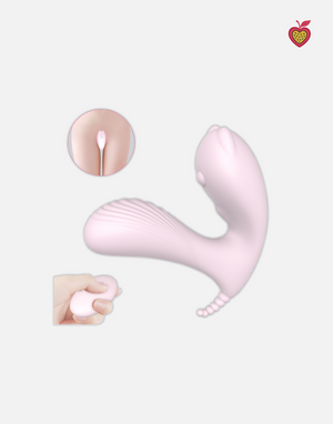 LYRA Wearable Vibrator in Candy Pink by Passion Wassion, a discreet and flexible adult toy crafted for hands-free pleasure and intimate adventures anywhere.