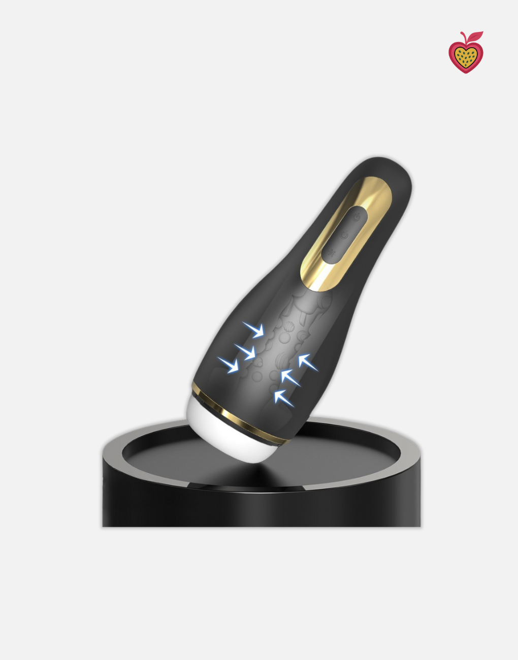 NIKKI Male Masturbator in Obsidian Glow by Passion Wassion, a powerful automatic adult toy with adjustable suction and vibration for personalized pleasure.