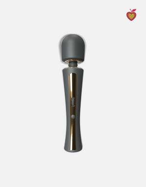 NOVA Wand Massager in Obsidian Glow by Passion Wassion, a luxurious full-body adult toy with a flexible head and deep vibrations for relaxation and pleasure.