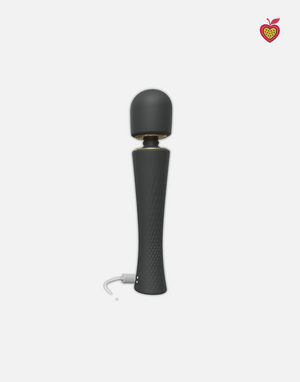 NOVA Wand Massager in Obsidian Glow by Passion Wassion, a luxurious full-body adult toy with a flexible head and deep vibrations for relaxation and pleasure.