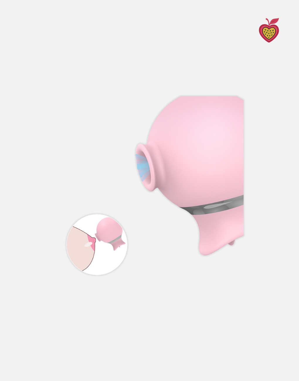 OCTO Suction Massager in Blush Pink by Passion Wassion, a playful yet powerful adult toy offering suction and licking sensations for ultimate pleasure.