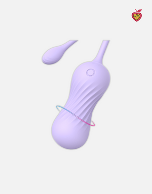 VELA Remote Egg Vibrator in Misty Violet by Passion Wassion, a discreet adult toy offering powerful vibrations and wireless control for playful pleasure.